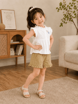 Girls Cotton Top & Shorts Clothing Set | Stylish Summer Outfit for Baby Girls 